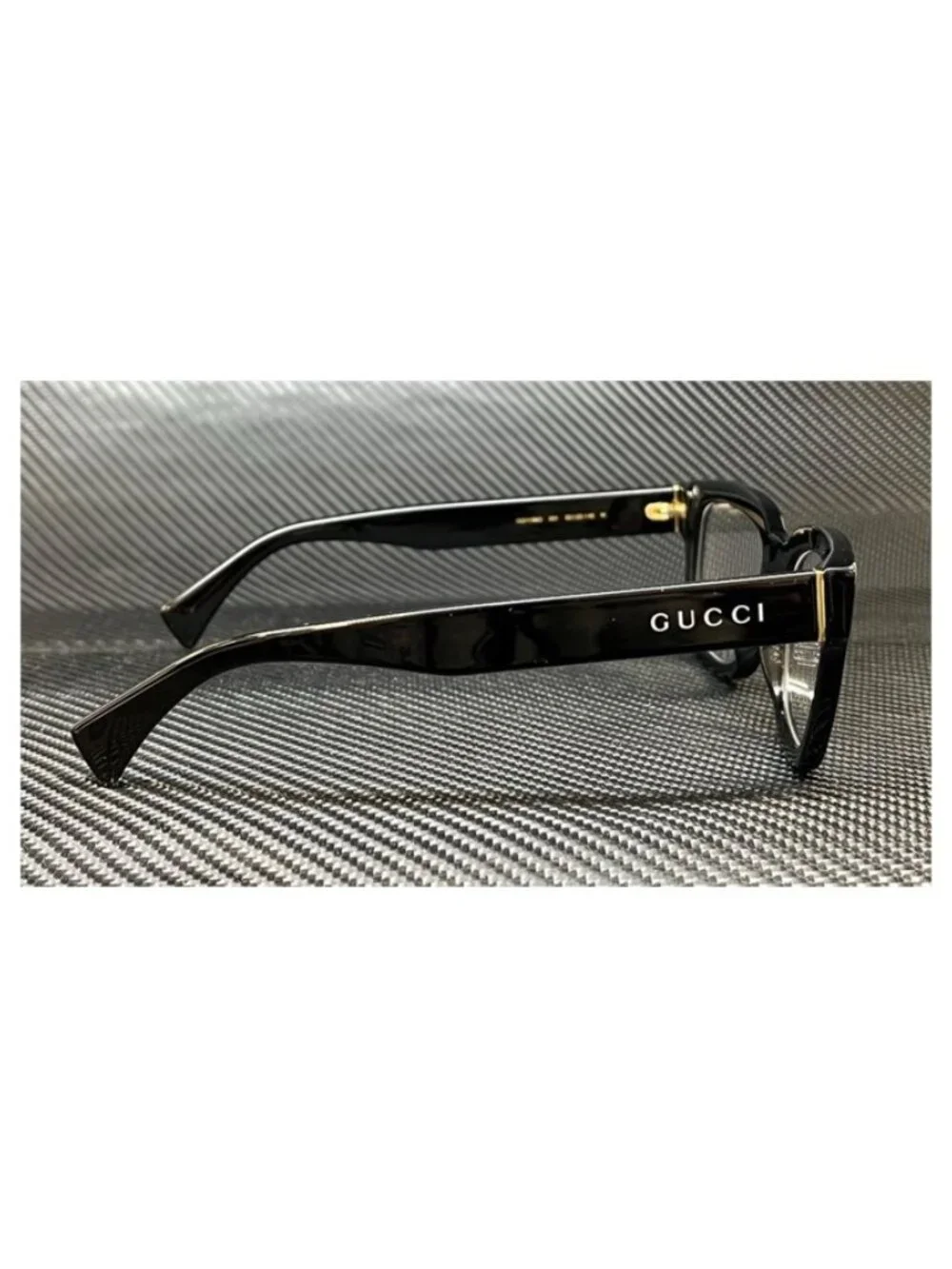 New Gucci Men  Black Gold Eyeglasses  52- 20- 145